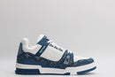 Tênis LV Trainer Monogram Denim White Blue