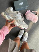 Tênis NB9060 - Cinza sola rosa