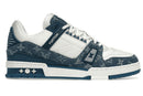 Tênis LV Trainer Monogram Denim White Blue