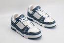Tênis LV Trainer Monogram Denim White Blue